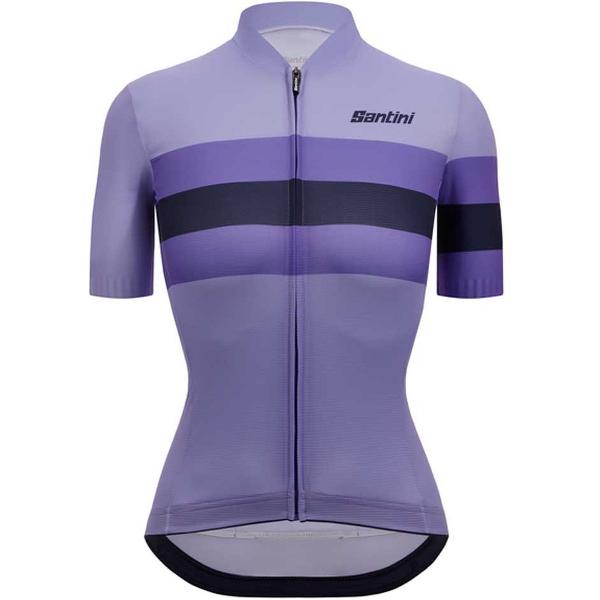 Santini Eco Sleek Bengal Korte Mouwen Fietsshirt Paars M Vrouw