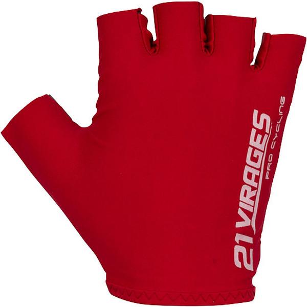 Zomer fietshandschoen 21Virages Lycra Red - L