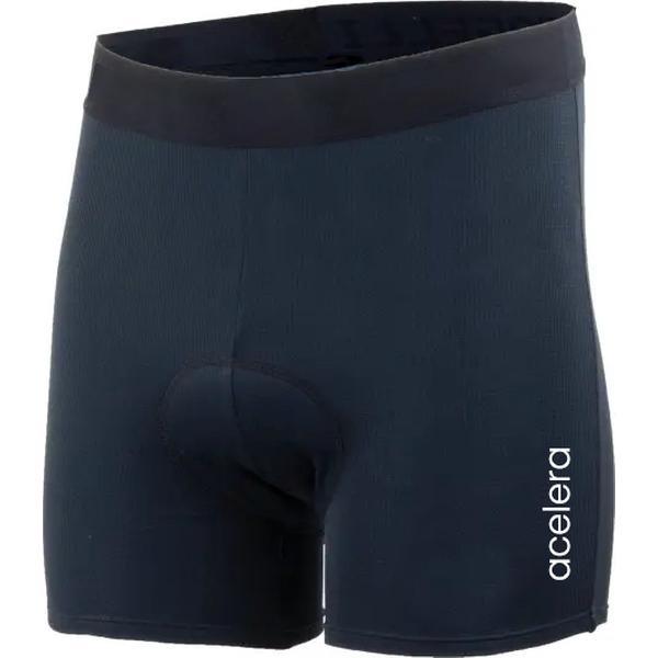 Acelera | Boxer | Fietsonderbroek met Zeem | Fietsbroek | Fietsondergoed | Wielerbroek | Spinning | E-bike | Fietskleding | Rocycle | Hometrainer | Zwart | Dames | Heren | Maat XXL