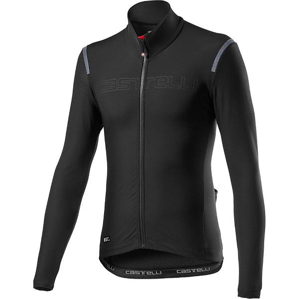 Castelli Fietsshirt Lange mouwen Rain or Shine Heren Zwart - Tutto Nano RoS Jersey Black - XXL