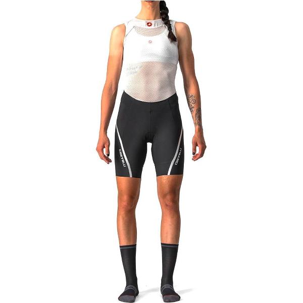 Castelli VELOCISSIMA 3 short Black/Silver - Vrouwen - maat XL