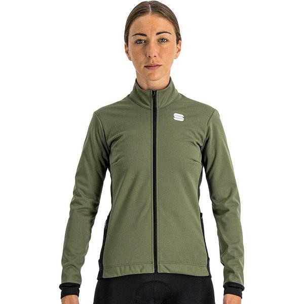 Sportful Fietsjack winter dames Groen - NEO W SOFTSHELL JACKET BEETLE - L