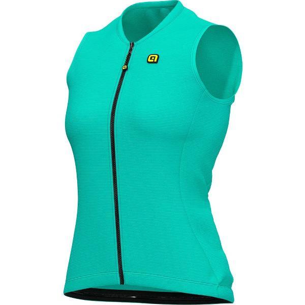 Ale Dames Fietsshirt Zonder Mouwen Color Block - Lichtblauw - S - Valt klein