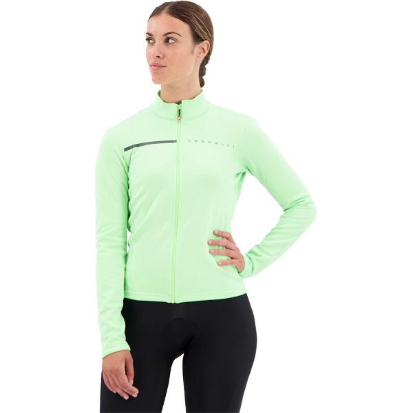 Castelli Sinergia 2 Fz Jersey Met Lange Mouwen Groen S Vrouw