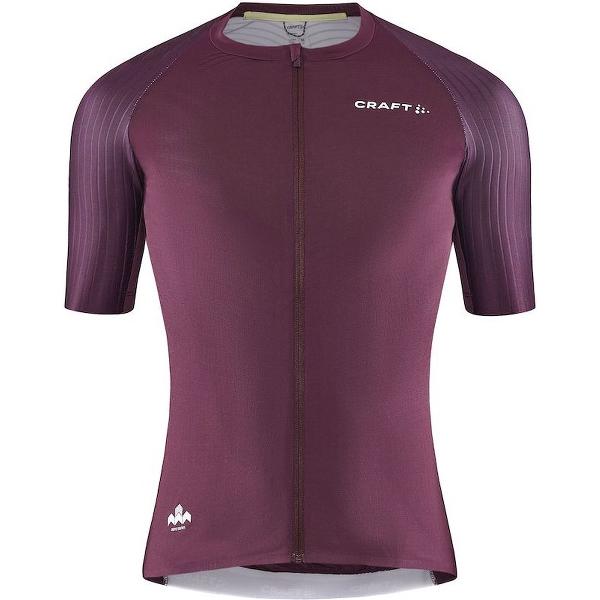 Craft Fietsshirt Korte Mouwen Heren Bordeaux Geel - PRO AERO JERSEY M BURGUNDY GIALLO-S