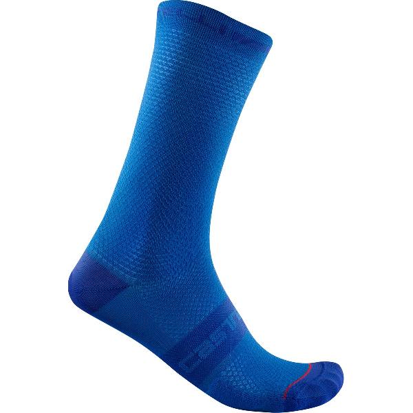 Castelli Fietssokken zomer Unisex Blauw - SUPERLEGGERA T 18 SOCK AZZURRO ITALIA - L/XL