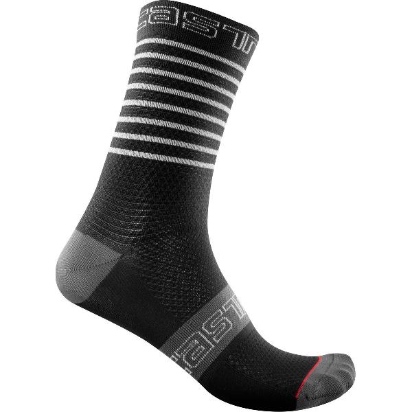 Castelli Fietssokken zomer Dames Zwart - SUPERLEGGERA W 12 SOCK BLACK - L/XL