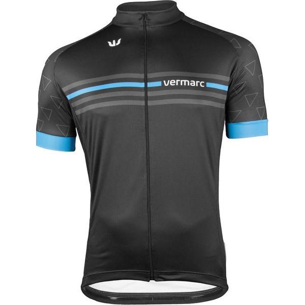 Vermarc Attaco SP. L. Fietsshirt Blauw/Zwart Maat S