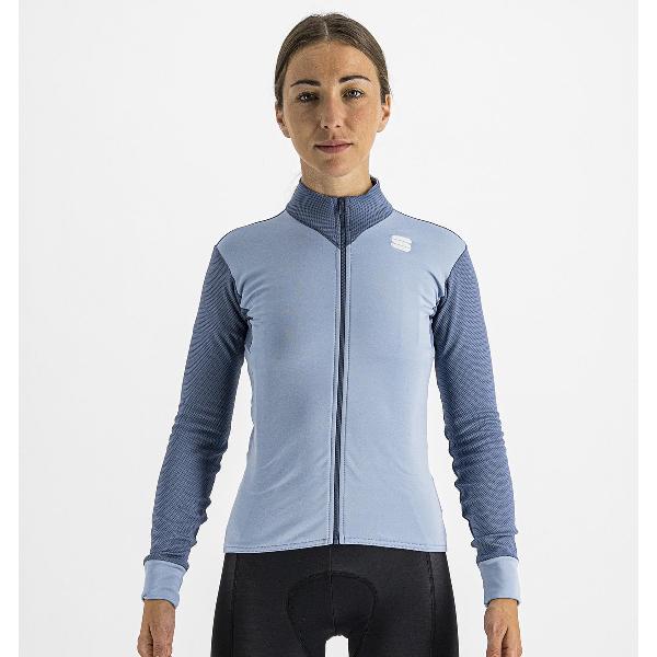 Sportful Fietsshirt lange mouwen dames Blauw - KELLY THERMAL JERSEY ICE - L