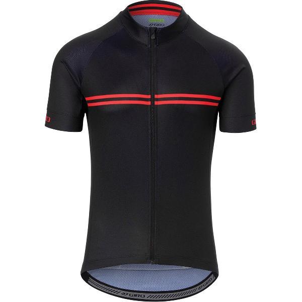 Giro Chrono Fietsshirt - Maat L - Mannen - Zwart/Rood