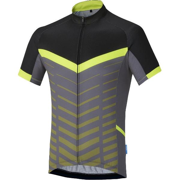 Shimano Climbers Jersey korte mouwen Heren, neon yellow Maat S