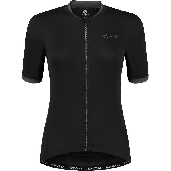 Rogelli Essential Fietsshirt - Korte Mouwen - Dames - Zwart - Maat XL