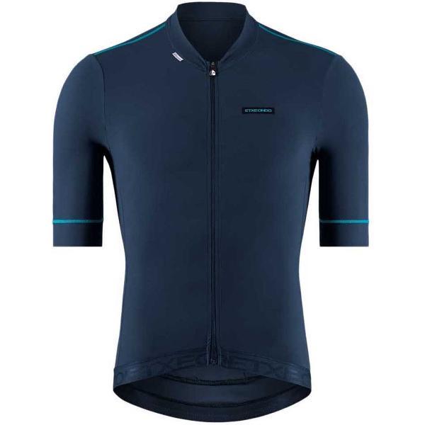 Etxeondo Rali Jersey Met Korte Mouwen Blauw M Man