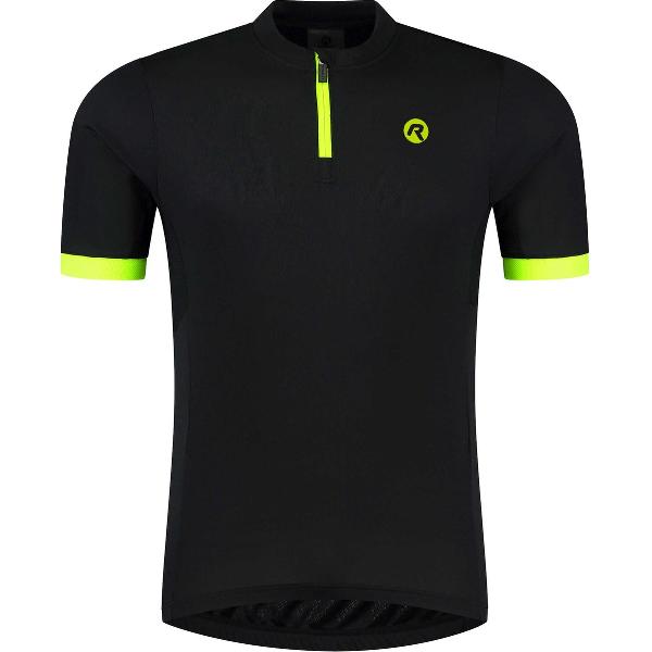 Rogelli Core Fietsshirt Heren - Korte Mouwen - Wielershirt - Zwart, Fluor - Maat 7XL