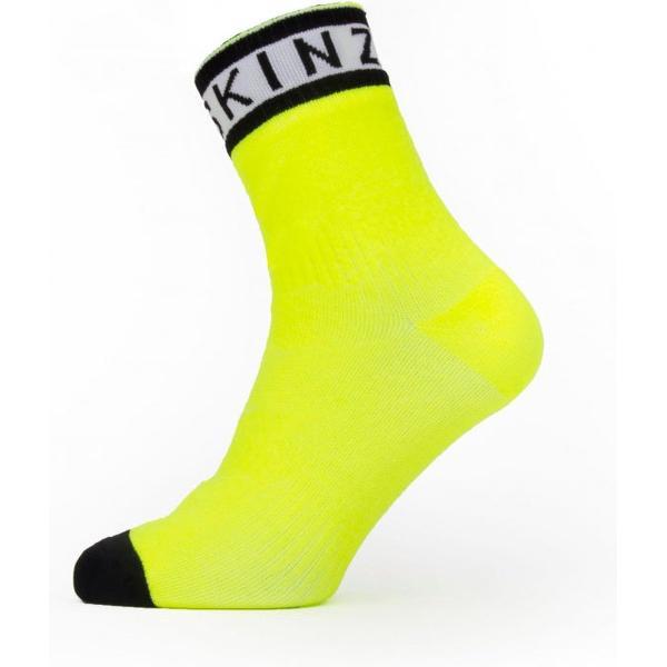 Sealskinz Mautby waterdichte sokken Neon Yellow/Black/White - Unisex - maat XL