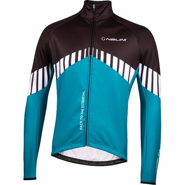 Nalini - Heren - Fietsjack winter - Winddicht Warm Wielrenjack - Zwart - Blauw - NEW CYGNUS JKT - M