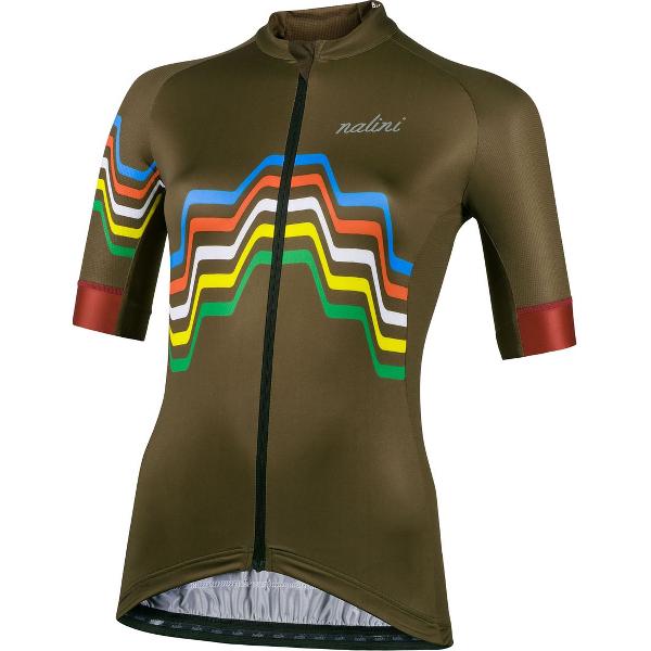 Nalini - Dames - Fietsshirt - Korte Mouwen - Wielrenshirt - Groen - NEW BEIJING2008 - XS