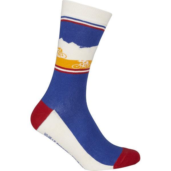 Le Patron Casual sokken Geel Blauw / Grand Tours Tour de France - 35/38