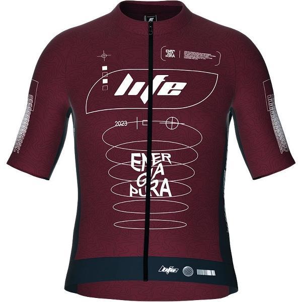 Energiapura - Full zip - Fietsshirt - Alexander IDEA - Bordeaux - maat M