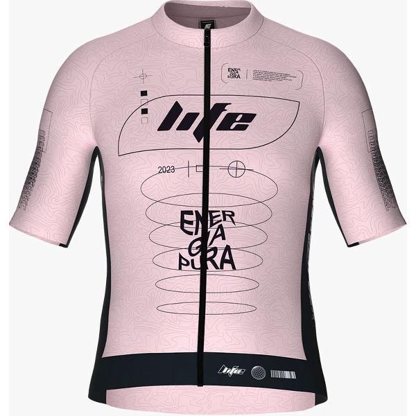 Energiapura - Full zip - Fietsshirt - Alexander IDEA - Roze - maat XS