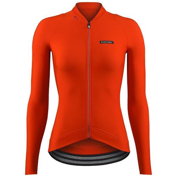 Etxeondo Alda Thermo Jersey Met Lange Mouwen Oranje M Vrouw