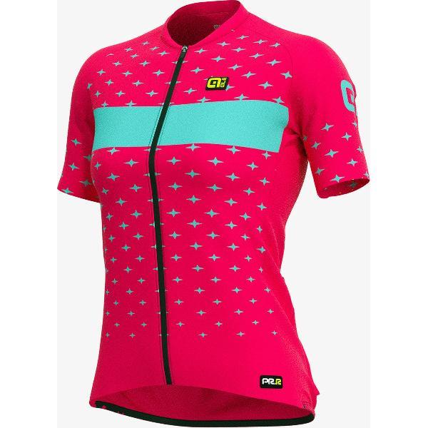 Ale Dames Fietsshirt Korte Mouwen Graphics PRR Stars - Strawberry - 4XL - Valt klein