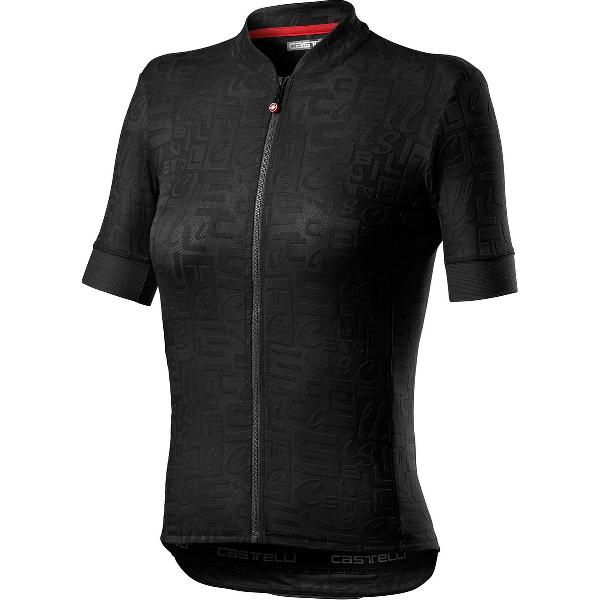 Castelli PROMESSA JACQUARD Fietsshirt Light Black - Vrouwen - maat S