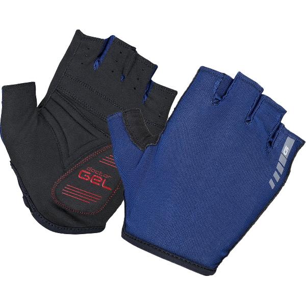 GripGrab - Solara Mesh Padded Korte Vinger Zomer Fietshandschoenen Zondoorlatend - Navy Blauw - Unisex - Maat XL