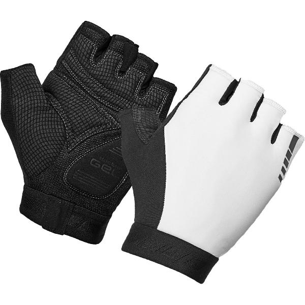 GripGrab - WorldCup 2 Padded Korte Vinger Zomer Fietshandschoenen - Wit - Unisex - Maat XL