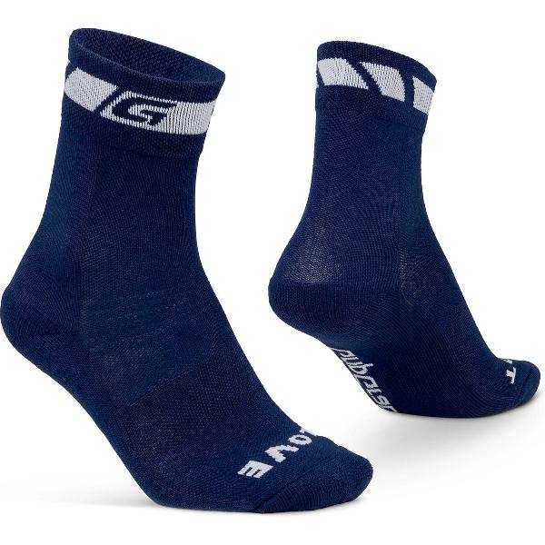 GripGrab - Lente Herfst Fietssokken Thermo Overganssokken - Navy Blauw - Unisex - Maat S