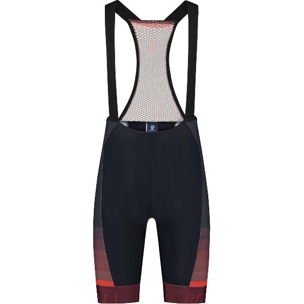 Rogelli Hero II Korte Fietsbroek - Met Bretels - Heren - Rood, Bordeaux, Zwart - Maat 2XL