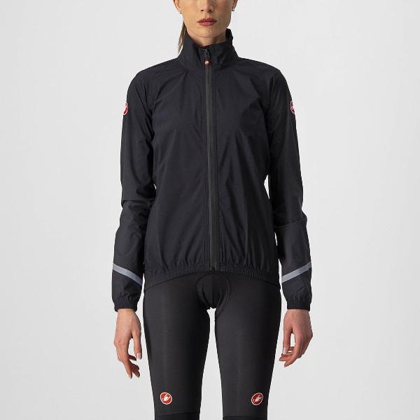 Castelli EMERGENCY 2 RAIN fietsjas Dames Light Black - Vrouwen - maat M