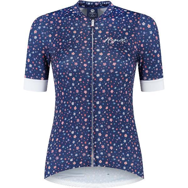 Rogelli Lily Fietsshirt - Korte Mouwen - Dames - Blauw, Wit - Maat M