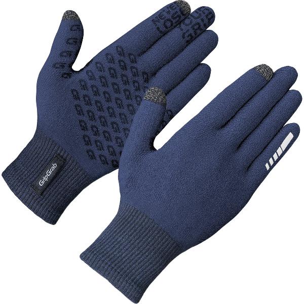 GripGrab - Primavera 2 Merino Lente Herfst Fietshandschoenen Touchscreen - Navy Blauw - Unisex - Maat XL/XXL