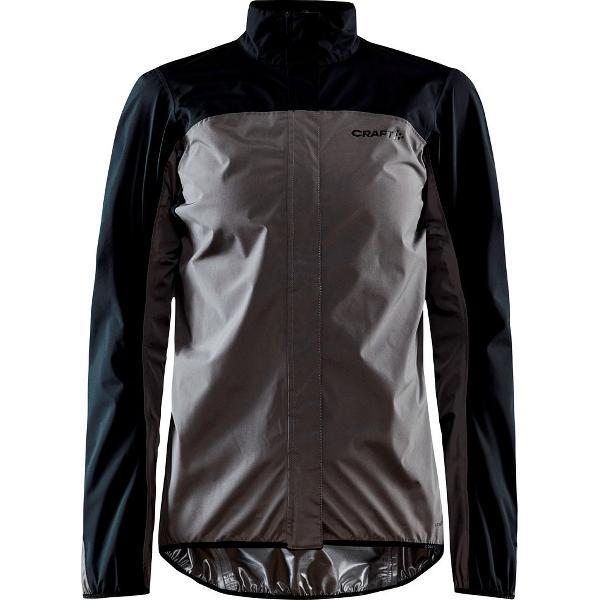 Craft Fietsjack Waterdicht Dames Zwart Grijs - CORE ENDUR HYDRO JKT W BLACK GRANITE-M