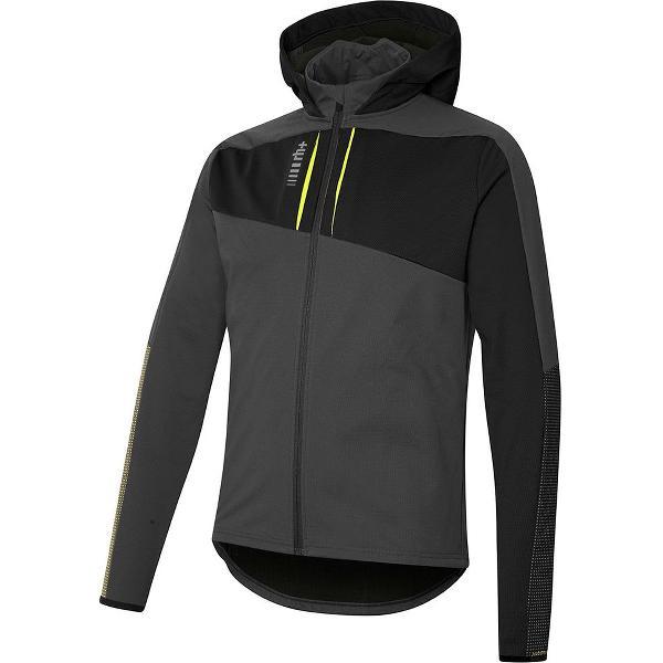 RH+ Klyma Hooded Softshell-jas Heren - Black / Titanium - XL