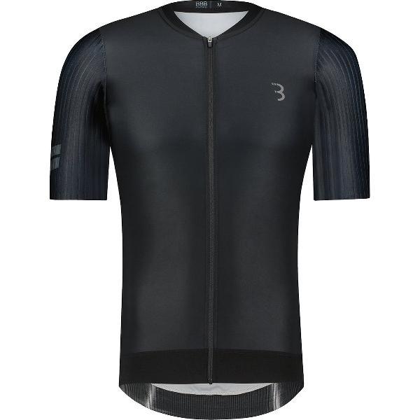 BBB Cycling AeroTech Fietsshirt Heren - Korte Mouwen - Aerodynamisch Wielrenshirt - Zwart - Maat M - BBW-406