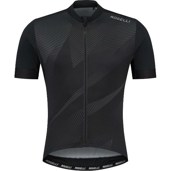 Rogelli Dusk Fietsshirt - Korte Mouwen - Heren - Zwart - Maat M