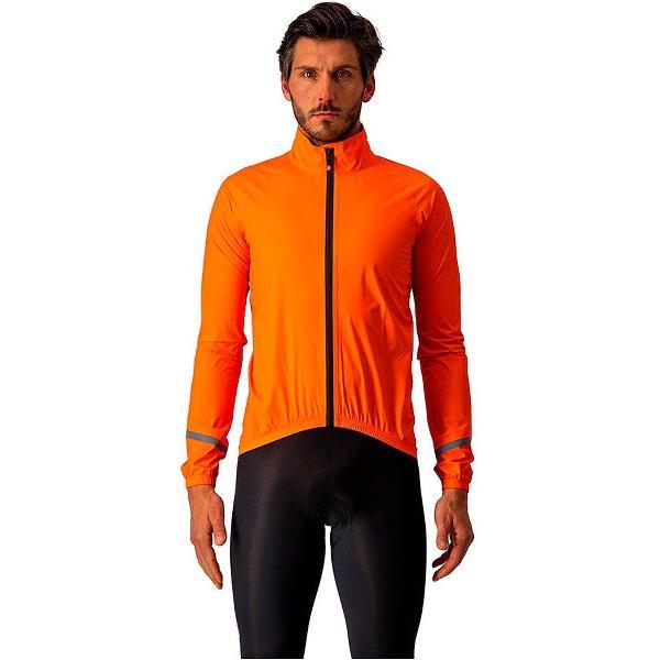 Castelli EMERGENCY 2 RAIN fietsjas Brilliant Orange - Mannen - maat M