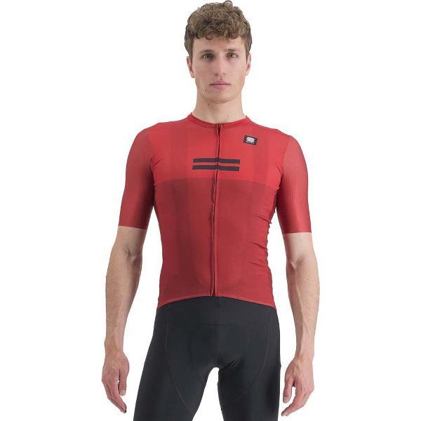 Sportful Maglia Ciclo Jersey Met Korte Mouwen Heren - Red - L