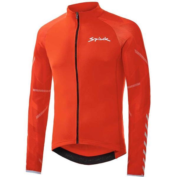 SPIUK Top Ten Lange Mouwen Fietsshirt Heren - Singular Red - L