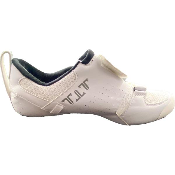 TriTiTan HAWK TR+ Triathlon Cycling Shoe - triatlon schoenen - fietsschoenen - race schoenen - Wit - 42