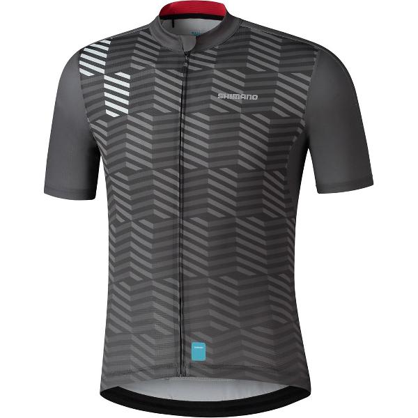 Shimano Fietsshirt korte mouwen Heren Grijs - Aerolite DARK GREY - M