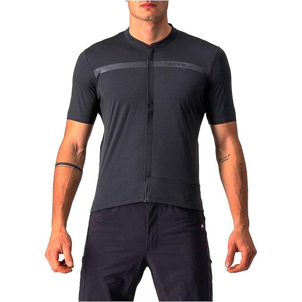 Castelli Unlimited Allroad Korte Mouwen Fietsshirt Zwart L Man