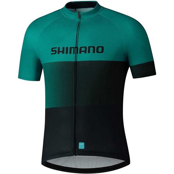 Shimano Team Jersey Met Korte Mouwen Groen S Man