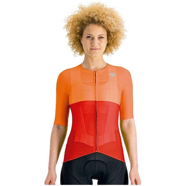 Sportful Outlet Pro Korte Mouwen Fietsshirt Oranje XS Vrouw