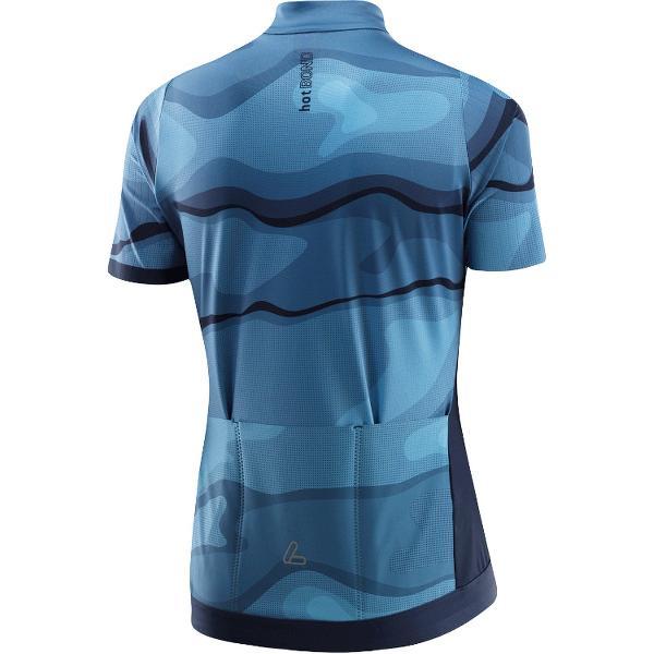 Loeffler fietsshirt korte mouwen W Bike Jersey FZ Barkly HotBond® RF - Blauw