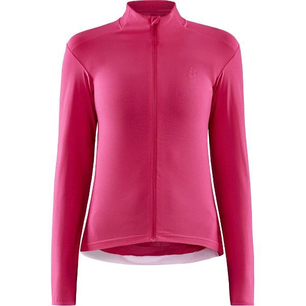 Craft Adv Essence Jersey lange mouw - Fietsshirt - XS - Dames - Roze