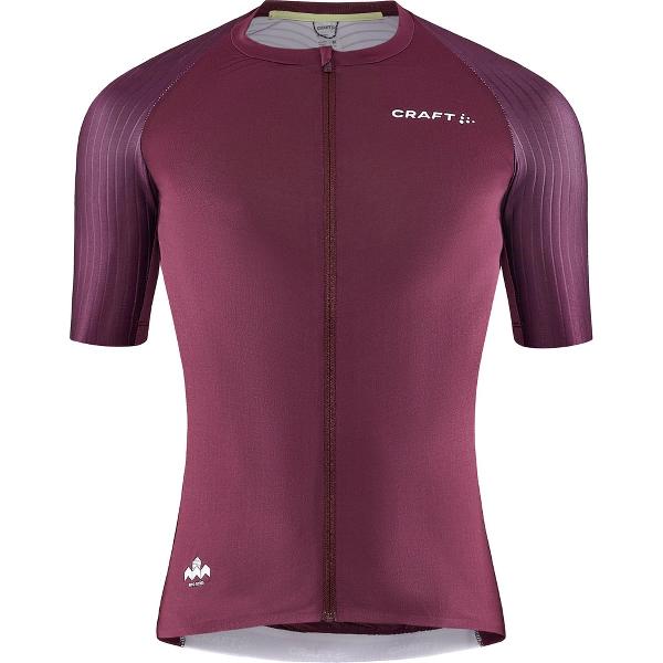 Craft Fietsshirt Korte Mouwen Heren Bordeaux Geel - PRO AERO JERSEY M BURGUNDY GIALLO-M