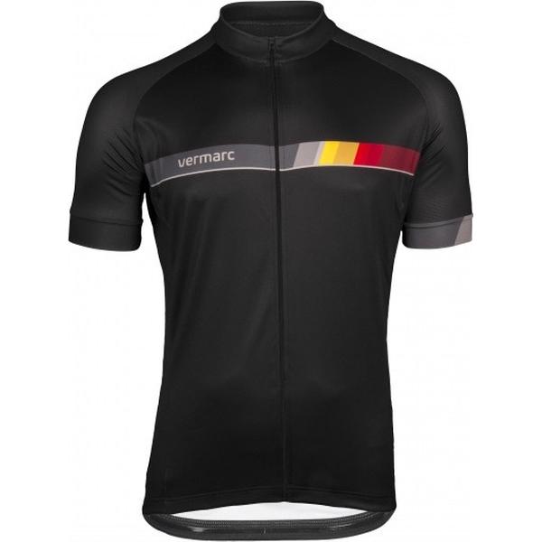 Vermarc Fietsshirt Korte mouwen Heren Zwart / BELGICA Short Sleeves SPL - S